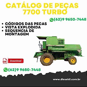 CATÁLOGO DE PEÇAS COLHEITADEIRAS 6300 7300 7500 TURBO 7700 J.D.