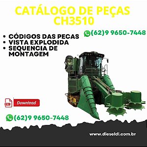 CATALOGO DE PEÇAS COLHEDORA DE CANA CH3510 JOHN DEERE