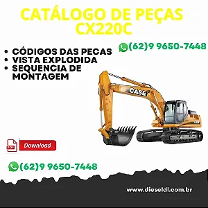 CATÁLOGO DE PEÇAS ESCAVADEIRA CX220C 2023 CASE