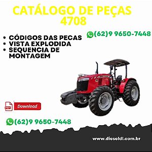 CATÁLOGO DE PEÇAS  TRATOR 4708  MASSEY FERGUSON