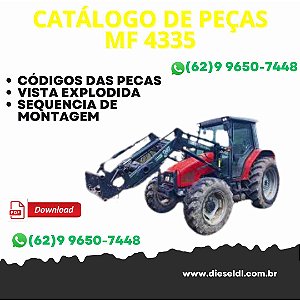 CATÁLOGO DE PEÇAS TRATOR MF4325 MF4335  MASSEY FERGUSON