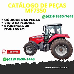 CATÁLOGO DE PEÇAS TRATOR MF7350  MASSEY FERGUSON