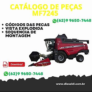 CATÁLOGO DE PEÇAS COLHEITADEIRA MF7245  MASSEY FERGUSON