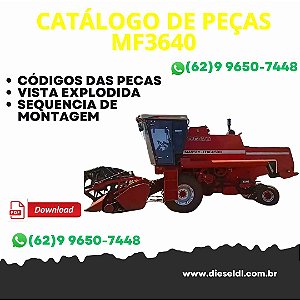 CATÁLOGO DE PEÇAS COLHEITADEIRA MF3640  MASSEY FERGUSON