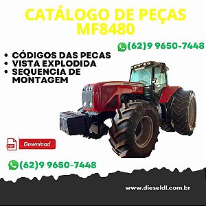 CATÁLOGO DE PEÇAS TRATOR MF 8470 MF 8480  MASSEY FERGUSON