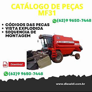 CATÁLOGO DE PEÇAS COLHEITADEIRA MF31  MASSEY FERGUSON