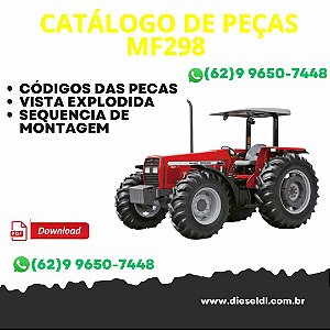 CATÁLOGO DE PEÇAS TRATOR MF298 MASSEY FERGUSON
