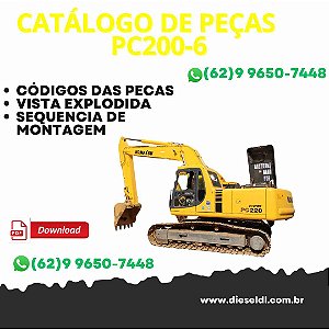 CATÁLOGO DE PEÇAS ESCAVADEIRA  PC200-6 KOMATSU