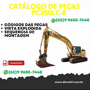 CATÁLOGO DE PEÇAS ESCAVADEIRA PC350LC-8 NLC-8 KOMATSU