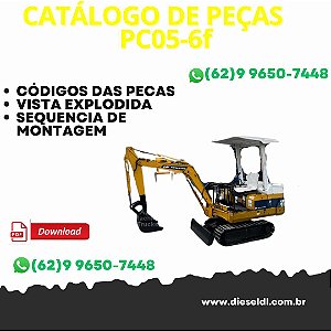 CATÁLOGO DE PEÇAS ESCAVADEIRA PC05-6F  KOMATSU