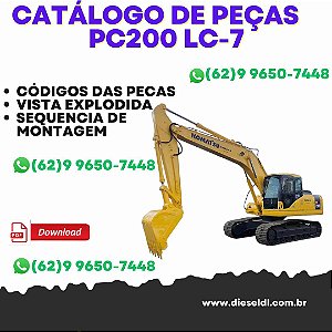 CATÁLOGO DE PEÇAS ESCAVADEIRA PC200 LC-7 PC210 LC-7  KOMATSU