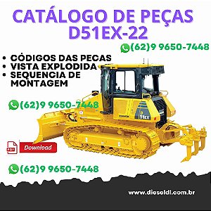 CATÁLOGO DE PEÇAS TRATOR DE ESTEIRA D51EX-22 D51PX-22 KOMATSU