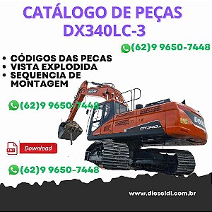 CATÁLOGO DE PEÇAS ESCAVADEIRA DX340LC-3 DX350LC-3 DOOSAN