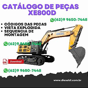 CATÁLOGO DE PEÇAS ESCAVADEIRA XE800D XCMG