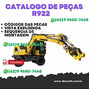 CATALOGO DE PEÇAS  ESCAVADEIRA R922  LIEBHERR