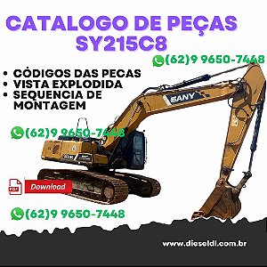 CATALOGO DE PEÇAS   ESCAVADEIRA SY215C8 SANY