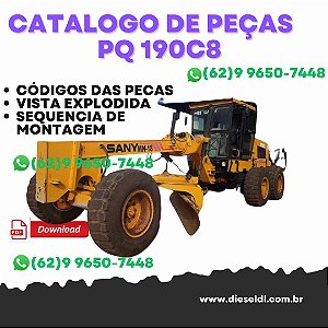 CATÁLOGO DE PEÇAS MOTONIVELADORA PQ190C8  SANY