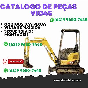 CATÁLOGO DE PEÇAS MINI ESCAVADEIRA VIO45  YANMAR