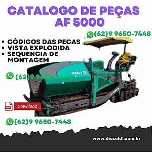 CATALOGO DE PEÇAS   VIBRO ACABADORA AF5000 CIBER