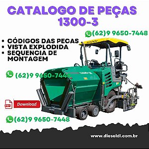 CATALOGO DE PEÇAS VIBROACABADORA 1011 SUPER 1100-3 1300-3  VOGELE