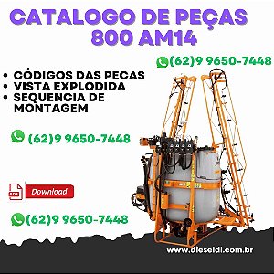 CATÁLOGO DE PEÇAS PULVERIZADOR CONDOR 800 AM14 JACTO
