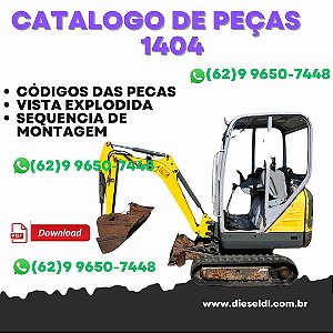 CATÁLOGO DE PEÇAS   MINI ESCAVADEIRA 1404 WACKER NEUSON