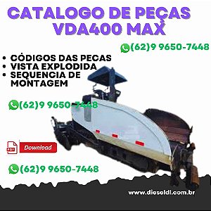 CATÁLOGO DE PEÇAS VIBRO ACABADORA  VDA400 MAX BOMAG