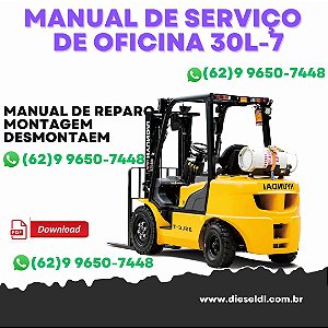 MANUAL DE SERVIÇO DE OFICINA  EMPILHADEIRAS   20L-7  25G-7  30GC- 7 HYUNDAI