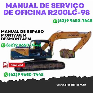 MANUAL DE SERVIÇO DE OFICINA ESCAVADEIRA R260LC-9S HYUNDAI