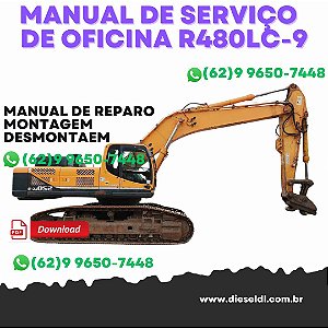 MANUAL DE SERVIÇO DE OFICINA ESCAVADEIRA R480LC-9 R520LC-9   HYUNDAI