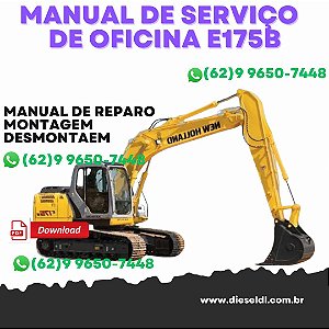 MANUAL DE SERVIÇO DE OFICINA  ESCAVADEIRAS E175B E195B NEW HOLLAND