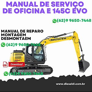 MANUAL DE SERVIÇO DE OFICINA ESCAVADEIRA E145C EVO NEW HOLLAND