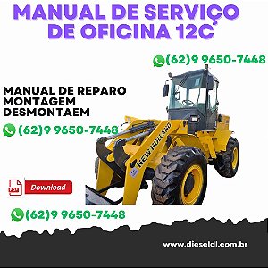 MANUAL DE SERVIÇO DE OFICINA CARREGADEIRA 12C TURBO NEW HOLLAND
