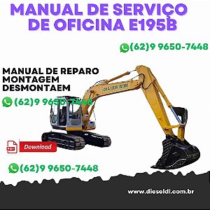 MANUAL DE SERVIÇO DE OFICINA  ESCAVADEIRAS E175B  E195B  NEW HOLLAND
