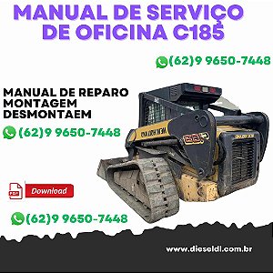 MANUAL DE SERVIÇO  DE OFICINA MINI CARREGADEIRAS C185 C190 L180 L185 L190 NEW HOLLAND