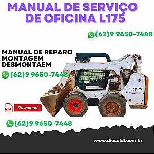 MANUAL DE SERVIÇO  DE OFICINA MINI CARREGADEIRAS L175 C175 NEW HOLLAND