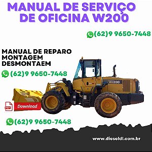 MANUAL DE SERVIÇO  DE OFICINA CARREGADEIRA W200 NEW HOLLAND
