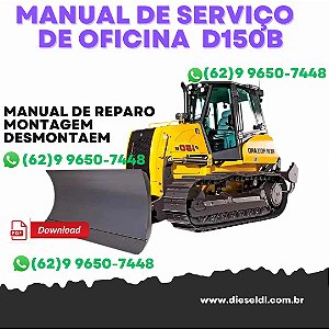 MANUAL DE SERVIÇO  DE OFICINA TRATOR ESTEIRAS D150B NEW HOLLAND