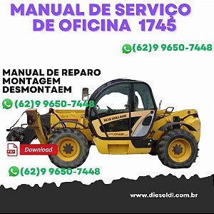 MANUAL DE SERVIÇO  DE OFICINA MANIPULADORES LM1340 1343 1345 1443 1445 1745 TURBO NEW HOLLAND
