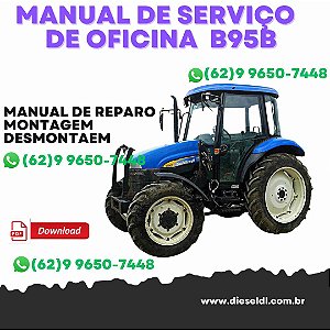 MANUAL DE SERVIÇO  DE OFICINA TRATORES TD60D TD70D TD80D TD90D TD95D NEW HOLLAND