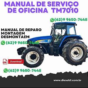 MANUAL DE SERVIÇO  DE OFICINA  CALIBRAÇÕES TRATORES TM7010 7020 7030 7040 NEW HOLLAND