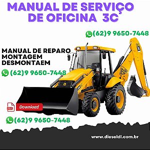 MANUAL DE SERVIÇO  DE OFICINA  RETROESCAVADEIRA 3C JCB