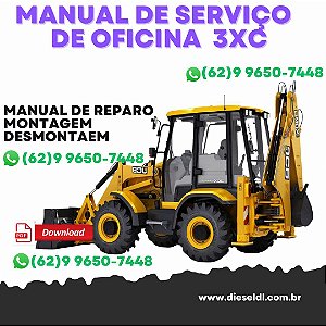 MANUAL DE SERVIÇO DE OFICINA RETROESCAVADEIRA 3CX NOVA JCB