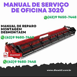 MANUAL DE SERVIÇOS DE OFICINA PLATAFORMA TERRAFLEX 3020 CASE IH