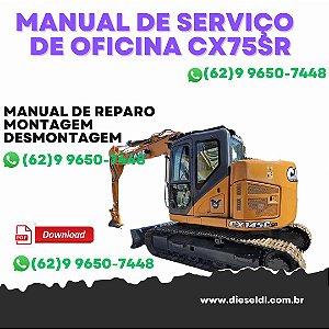 MANUAL DE SERVIÇOS DE OFICINA MINI ESCAVADEIRAS CX75SR CX80 CASE