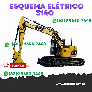 ESQUEMAS ELÉTRICOS ESCAVADEIRA 314C  CAT