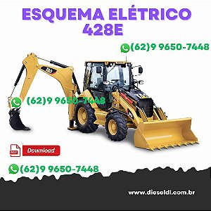 ESQUEMA ELÉTRICO E HIDRÁULICO RETRO ESCAVADEIRA 416E