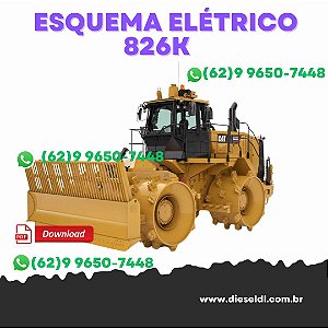 ESQUEMA ELÉTRICO COMPACTADOR  824K 825K 826K CAT