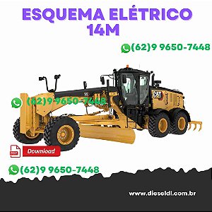 ESQUEMA ELÉTRICO  MOTONIVELADORA 14M CAT