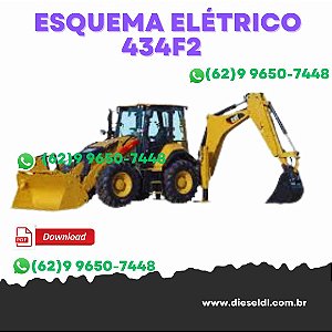 ESQUEMA ELÉTRICO RETROESCAVADEIRAS 416F2 422F2 428F2 434F2  CAT